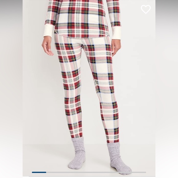 Old Navy Other - Old Navy Women’s High Waisted Red & White Plaid Pajama Pants